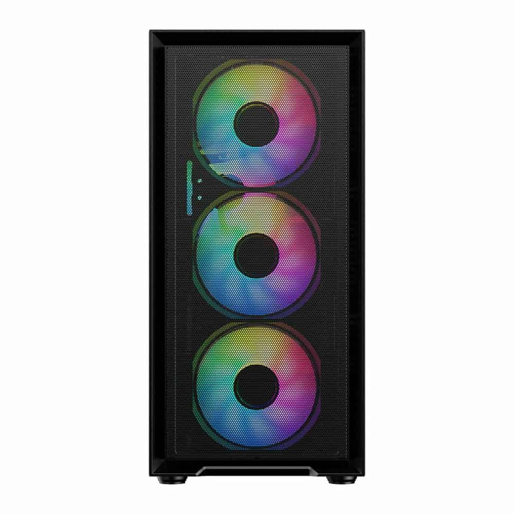 (image for) CiT Luna Black Tempered Glass MicroATX Case